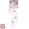 Wired Christmas Wrapping Ribbon Glitter Snowflake Pattern Decorative 2.5InX 10yd
